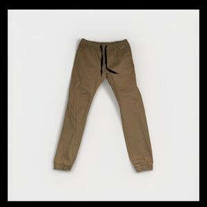 South Pole Men's Khaki Sweatpants with Black Drawstring